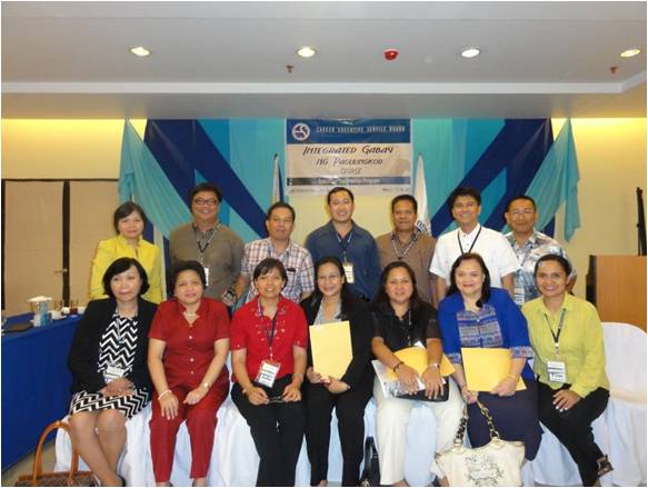 PD Bactad with fellow career executives